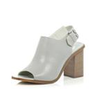 River Island Womens Leather Block Heel Slingback Sandals