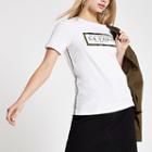 River Island Womens White 'la Vida' Camo Print T-shirt