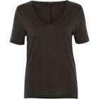 River Island Womens Washed V Neck Neck T-shirt