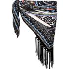 River Island Womens Printed Embroidered Fringed Sarong
