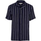 River Island Mens Stripe Short Sleeve Slim Fit Shirt