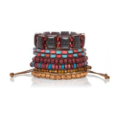 River Island Tribal Bead Bracelet Pack