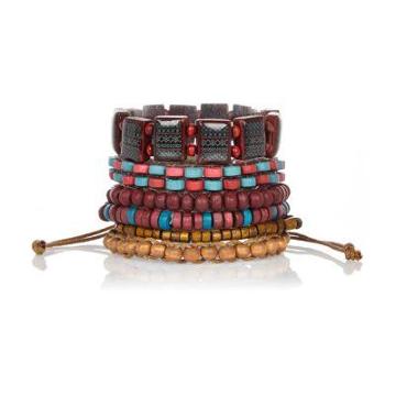 River Island Tribal Bead Bracelet Pack