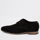 River Island Mens Wide Fit Suede Lace-up Brogues