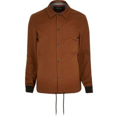 River Island Mens Rust Casual Coach Jacket