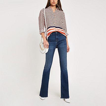 River Island Womens Geo Print Oversized Shirt