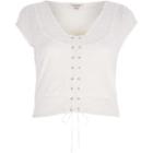 River Island Womens Lace Corset Front Crop Top