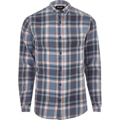 River Island Mensblue Only & Sons Casual Check Shirt