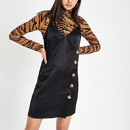 River Island Womens Button Side Slip Dress