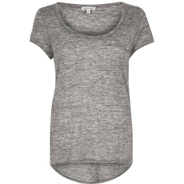 River Island Womens Scoop Neck T-shirt