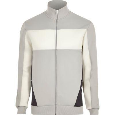 River Island Mens Mesh Color Block Track Jacket