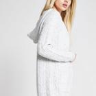 River Island Womens Cable Knit Hooded Cardigan