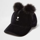 River Island Womens Pom Pom Kitty Cap