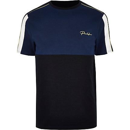 River Island Mens Big And Tall Blocked 'prolific' T-shirt