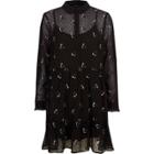 River Island Womens Dobby Ruffle Hem Floral Dress