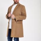 River Island Mens Big And Tall Button-down Overcoat