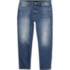 River Island Mens Loose Fit Cropped Jeans