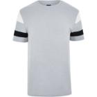 River Island Mens Short Stripe Sleeve Slim Fit T-shirt
