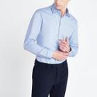 River Island Mens Slim Fittextured Long Sleeve Shirt