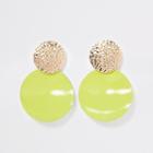 River Island Womens Neon Textured Drop Earrings