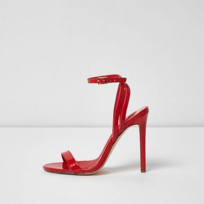 River Island Womens Patent Barely There Sandals