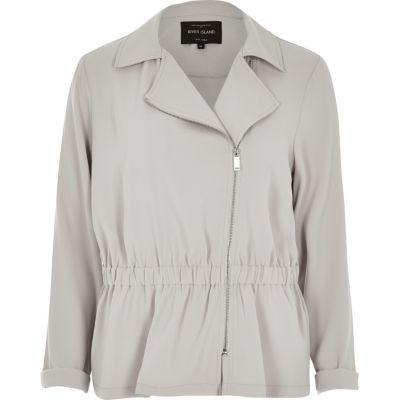River Island Womens Woven Biker Jacket