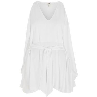 River Island Womens White V Neck Wrap Top