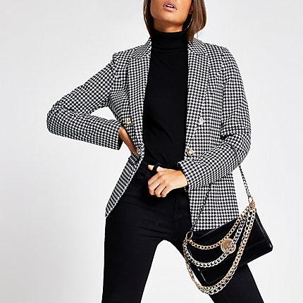 River Island Womens Houndstooth Check Blazer
