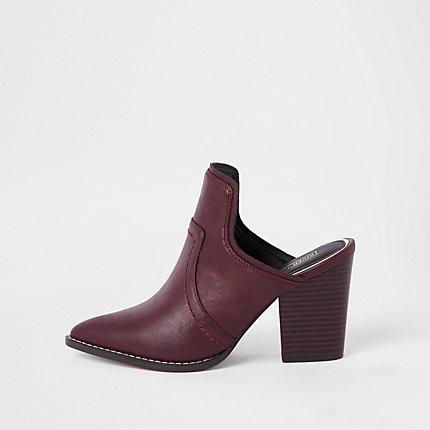River Island Womens Western Pointed Toe Mule