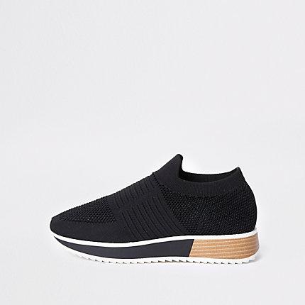 River Island Womens Textured Elastic Runner Shoes