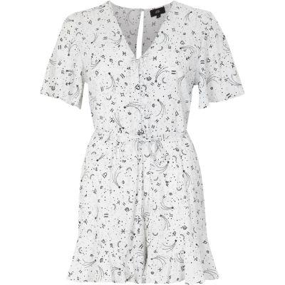 River Island Womens Zodiac Print Tea Dress Style Romper