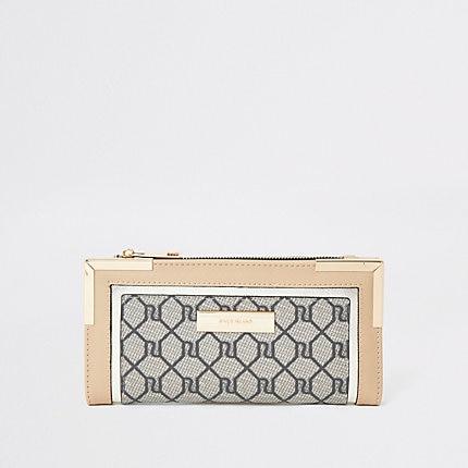 River Island Womens Ri Monogram Fold Out Purse