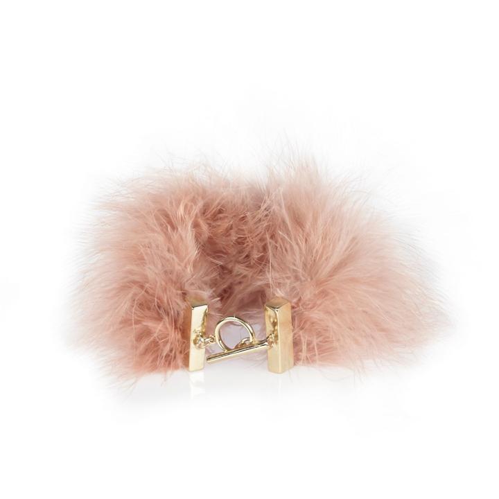 River Island Womens Marabou Feather Bracelet