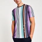 River Island Mens Stripe 'london' Slim Fit T-shirt