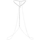 River Island Womens Silver Tone Square Chain Body Harness