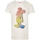 River Island Mens White Vintage Mickey Mouse Print T-shirt