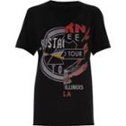River Island Womens 'rockstar' Print Band T-shirt
