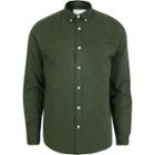 River Island Mens Long Sleeve Button-down Oxford Shirt