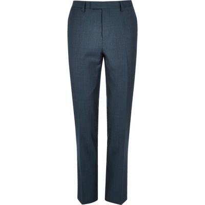 River Island Mens Petrol Slim Pants