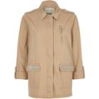 River Island Womens Light Brown Jewelled Army Jacket
