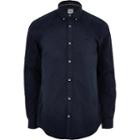 River Island Mens Button Down Stretch Long Sleeve Shirt