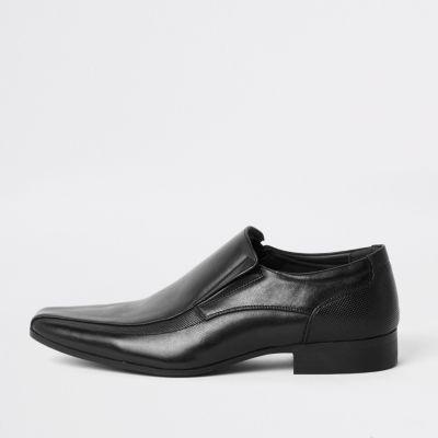 River Island Mens Faux Leather Slip On Shoes