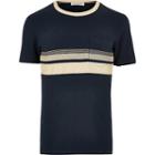 River Island Mens Selected Homme Blocked T-shirt