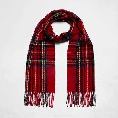 River Island Womens Plaid Check Scarf