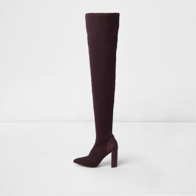 River Island Womens Over The Knee Knitted Boots