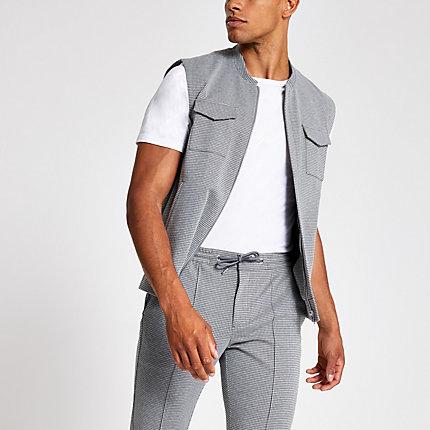 River Island Mens Skinny Utility Vest