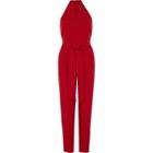 River Island Womens Halter Neck Tie Belt Jumpsuit