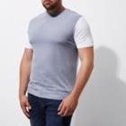 River Island Mens Big And Tall Muscle Fit Block Polo Shirt