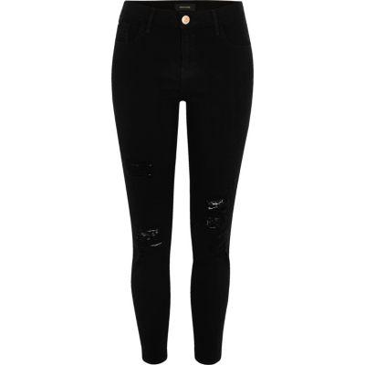 River Island Womens Amelie Ripped Super Skinny Jeans