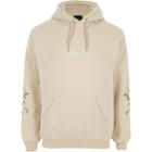 River Island Mens Embroidered Sleeve Hoodie